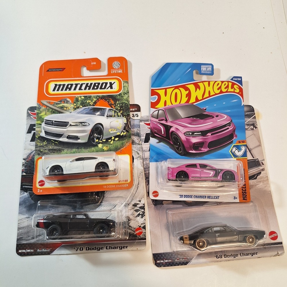 Hot Wheels Dodge Charger Fast And Furious & Matchbox & Pink Hellcat